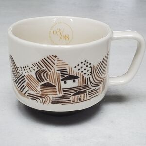 Starbucks Artisan Series 03/08 Where it all Begins Farmer Story Ceramic Mug 12oz